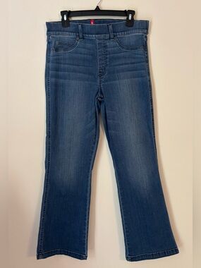 Spanx Flare High-Rise Jeans Size Large Stretch Denim